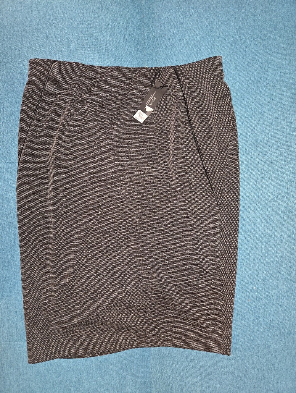 Lane Bryant Tweed Look Pencil Skirt US Womens Plus Size 14 Elastic Waist NWT